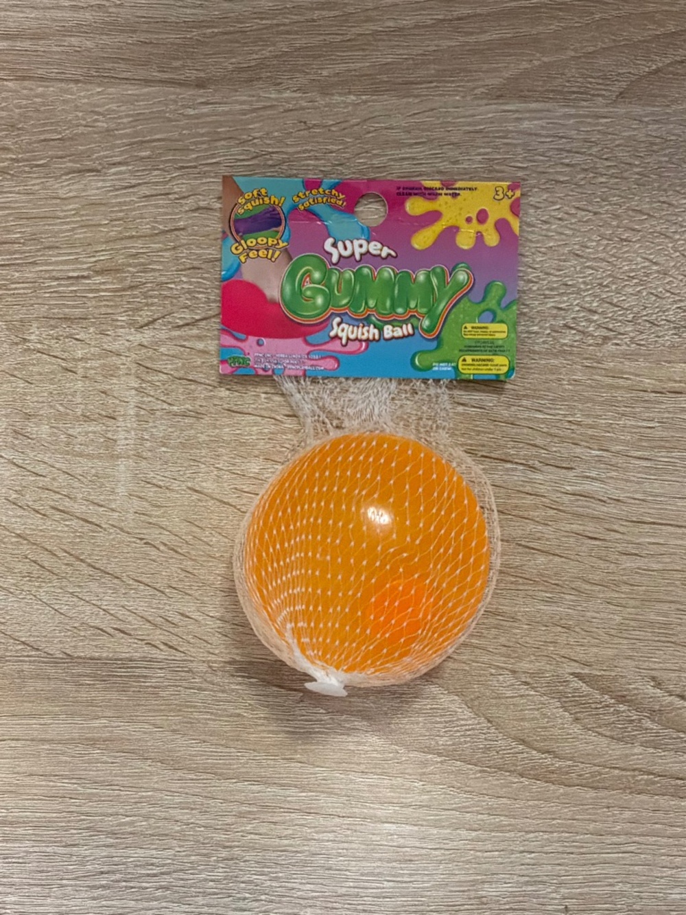 Super gummy squish ball